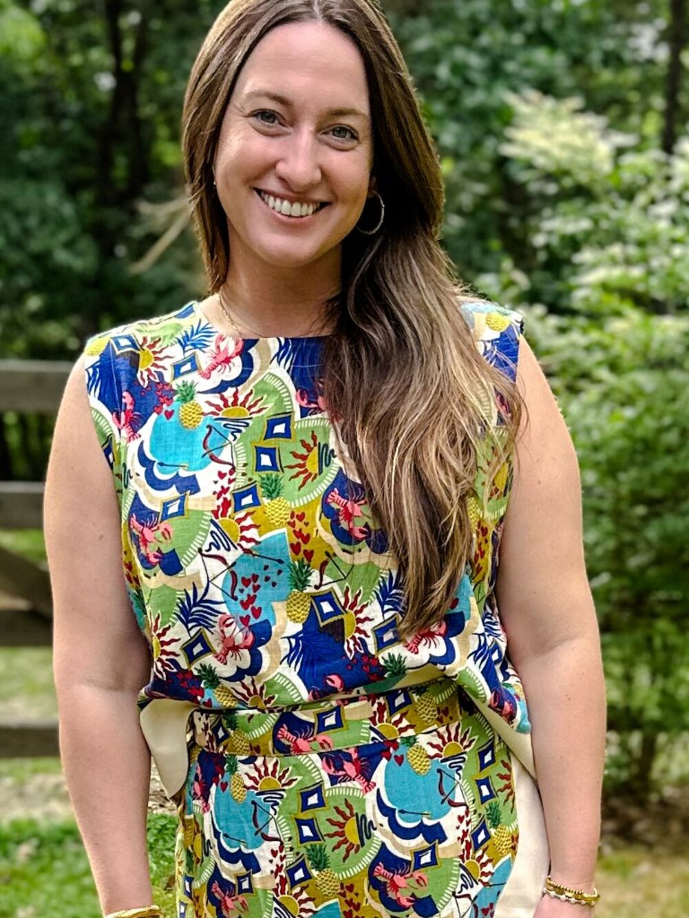 Coastal Collage Sleeveless Top